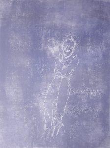 Katrin Schürmann | TANZT, TANZT“, 2021, Linolschnitt auf Papier 80 x 60 cm