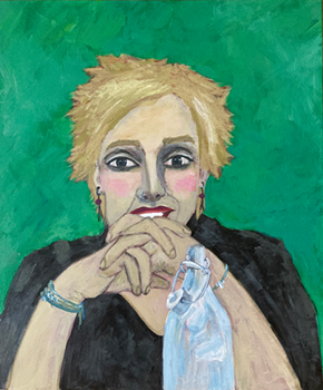 Claudia Simpel porträtiert von Anna Kroschewski