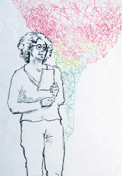 Jutta Mannes porträtiert von Katrin Schürmann